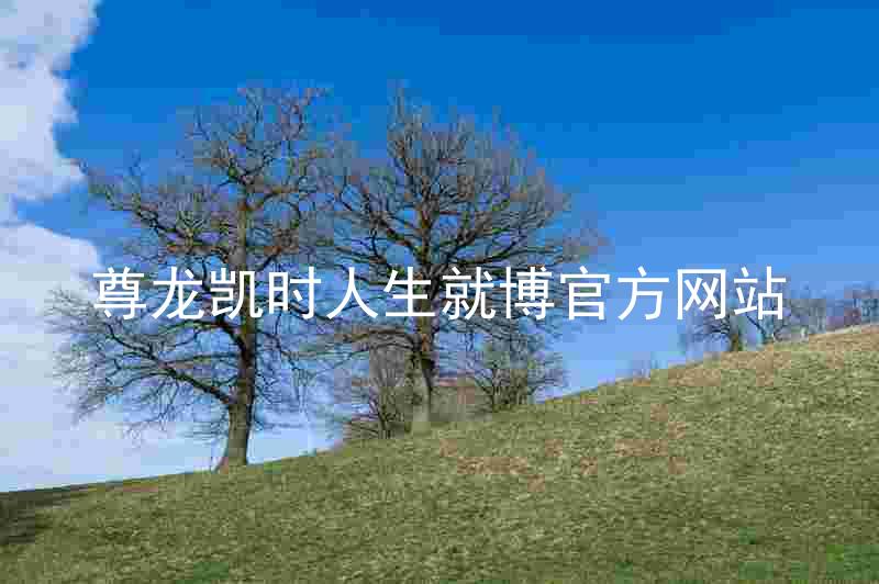 尊龙凯时人生就博官方网站